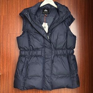 Macpac Navy Blue Hooded Women's Vest